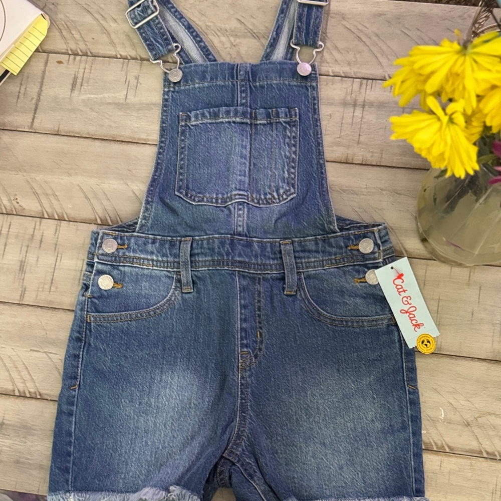 Cat & Jack Blue Denim Kids Overalls